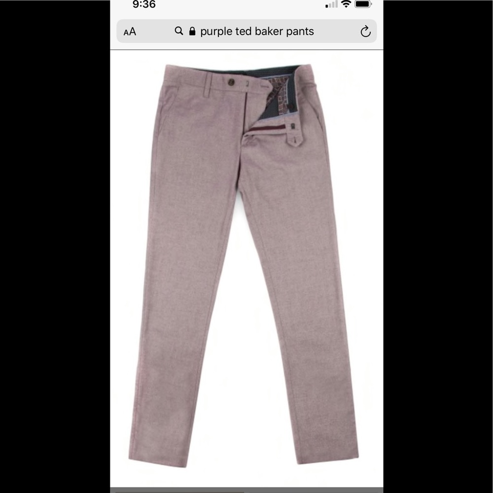 Ted Baker maroon / purple chinos